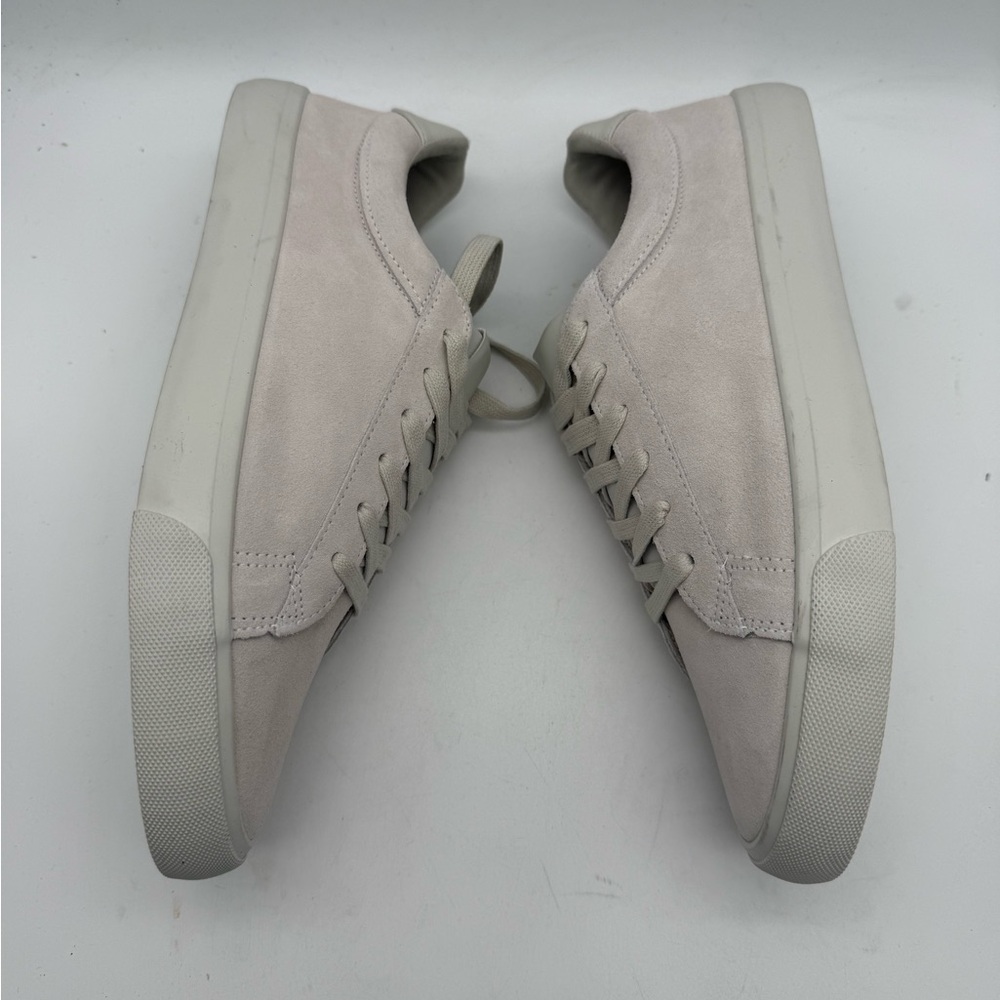 BRAND NEW Men's EXPRESS Suede Leather Bone Off White Sneakers Size 10 - Picture 5 of 7